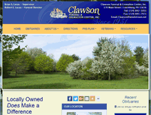 Tablet Screenshot of clawsonfuneralhome.com